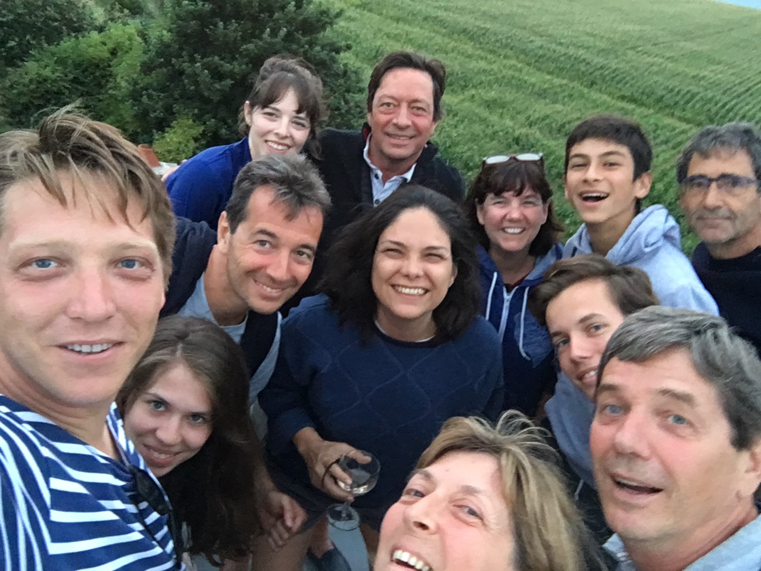 Royer and family members at their annual reunion in Normandy.